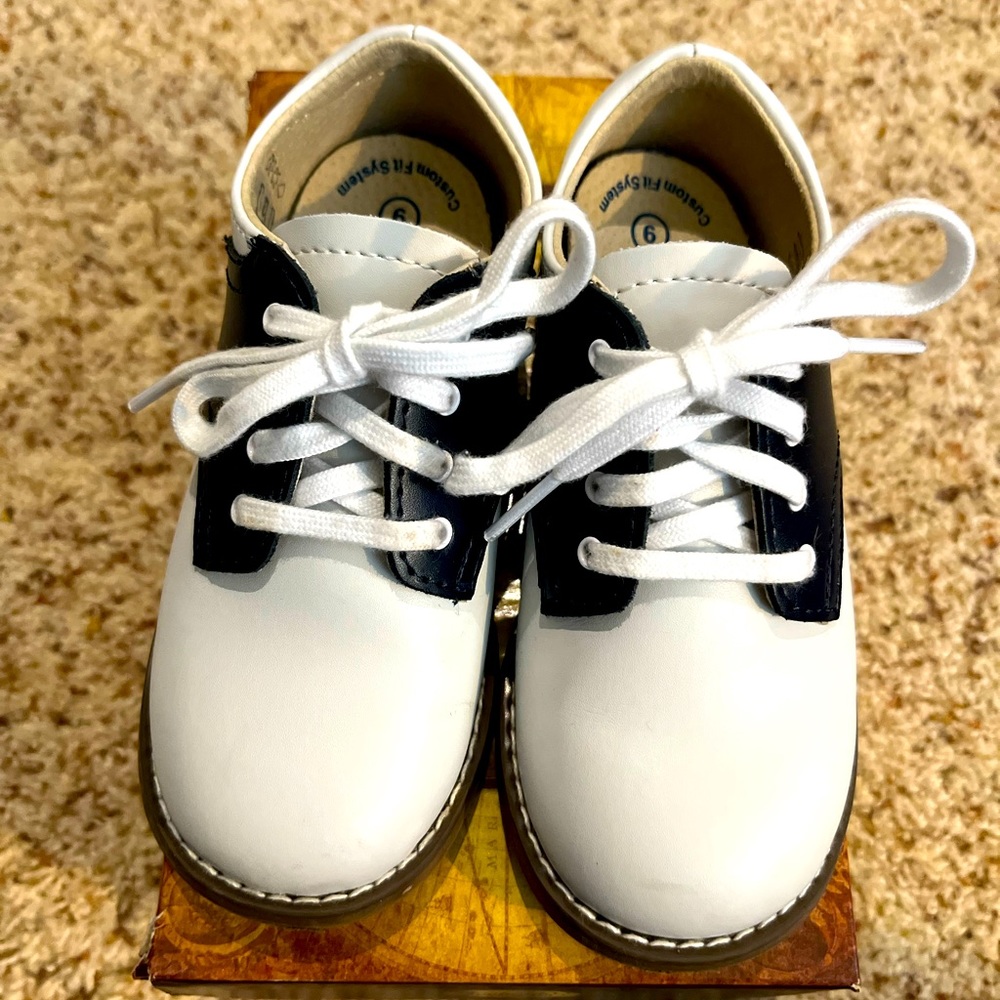 Footmates CHEER navy/white Oxford